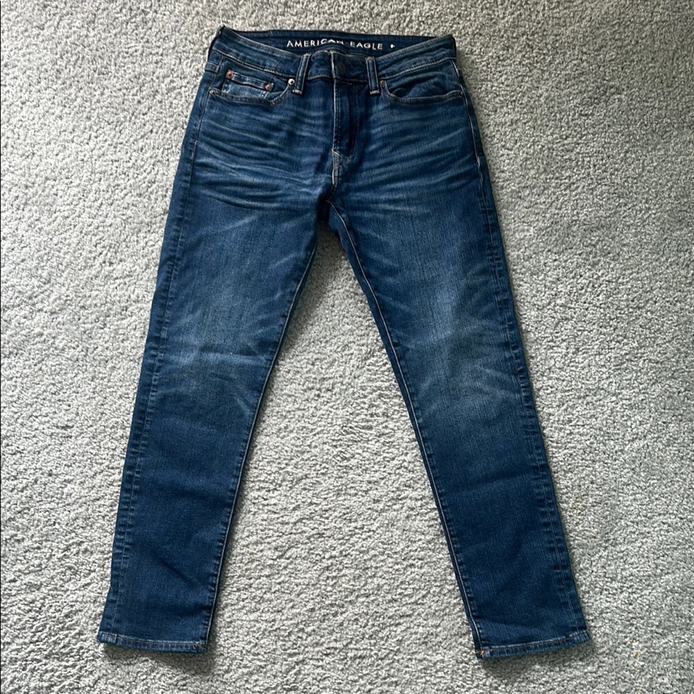 Stylish Dark Blue Denim Jeans